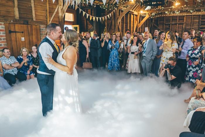 Dancing on the clouds dry ice