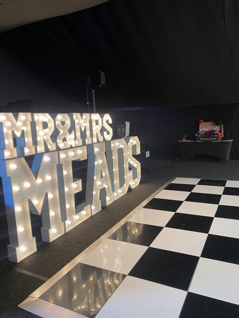 LOVE light-up letters